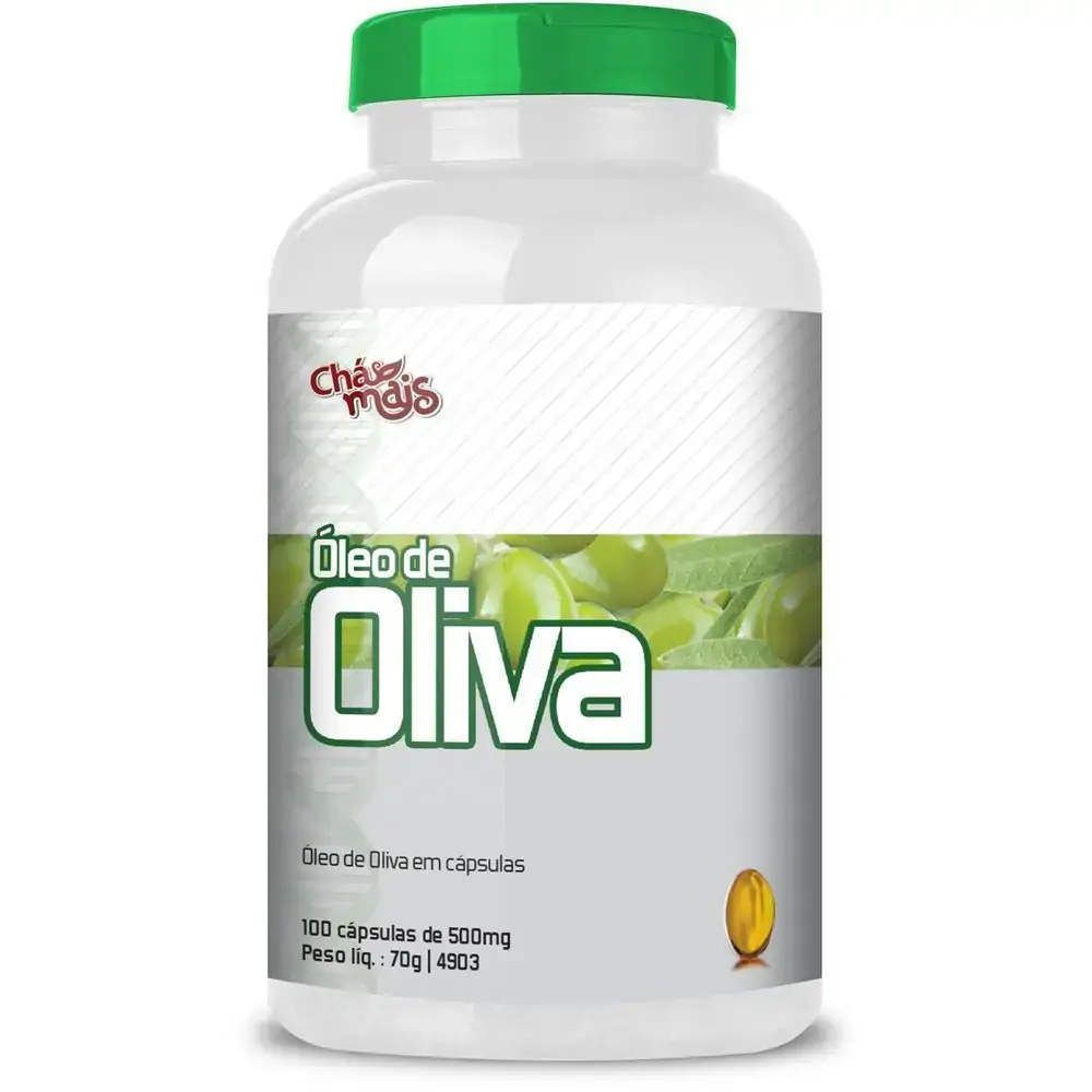 óleo De Oliva 100 Cápsulas 500mg Chá Mais