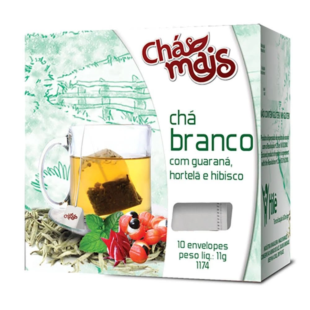 Chá Branco Com Guaraná Hortelã E Hibisco 10x11g Chamais