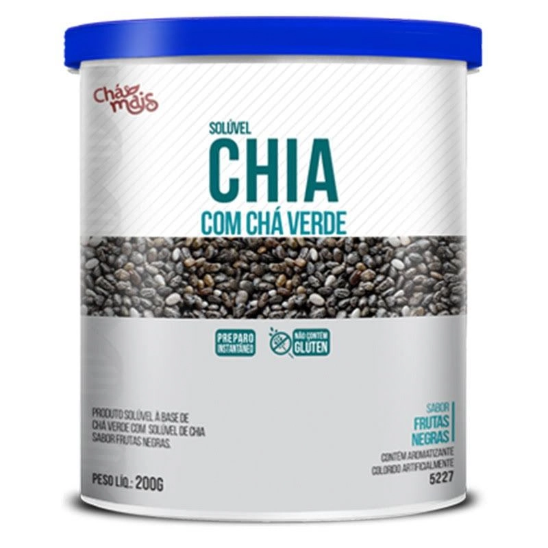 Cha Chamais Chia C/ Cha Verde Frutas Inst