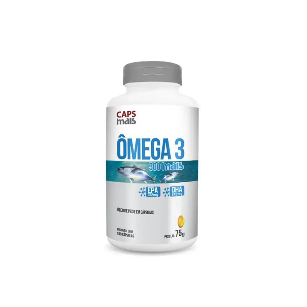 Capsula Oleo De Peixe Omega 3 500mg 60 Caps Cha Mais