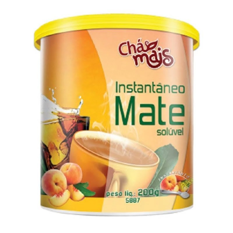 Mate Solúvel Sabor Pêssego 200g Chá Mais