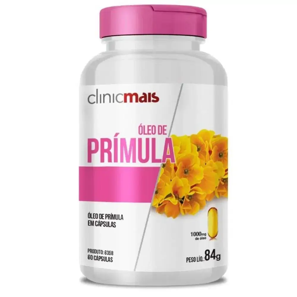 Óleo de Prímula 1000mg Chá Mais 60 cápsulas