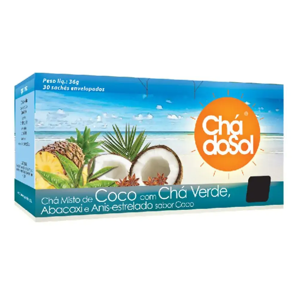Cha Do Sol Coco Cha Verde 30 Sach Fonte Vita