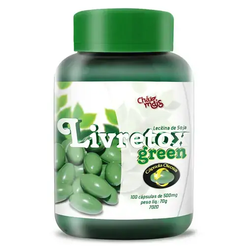 Livretox Detox Green 100 Cápsulas De 500mg Chá Mais