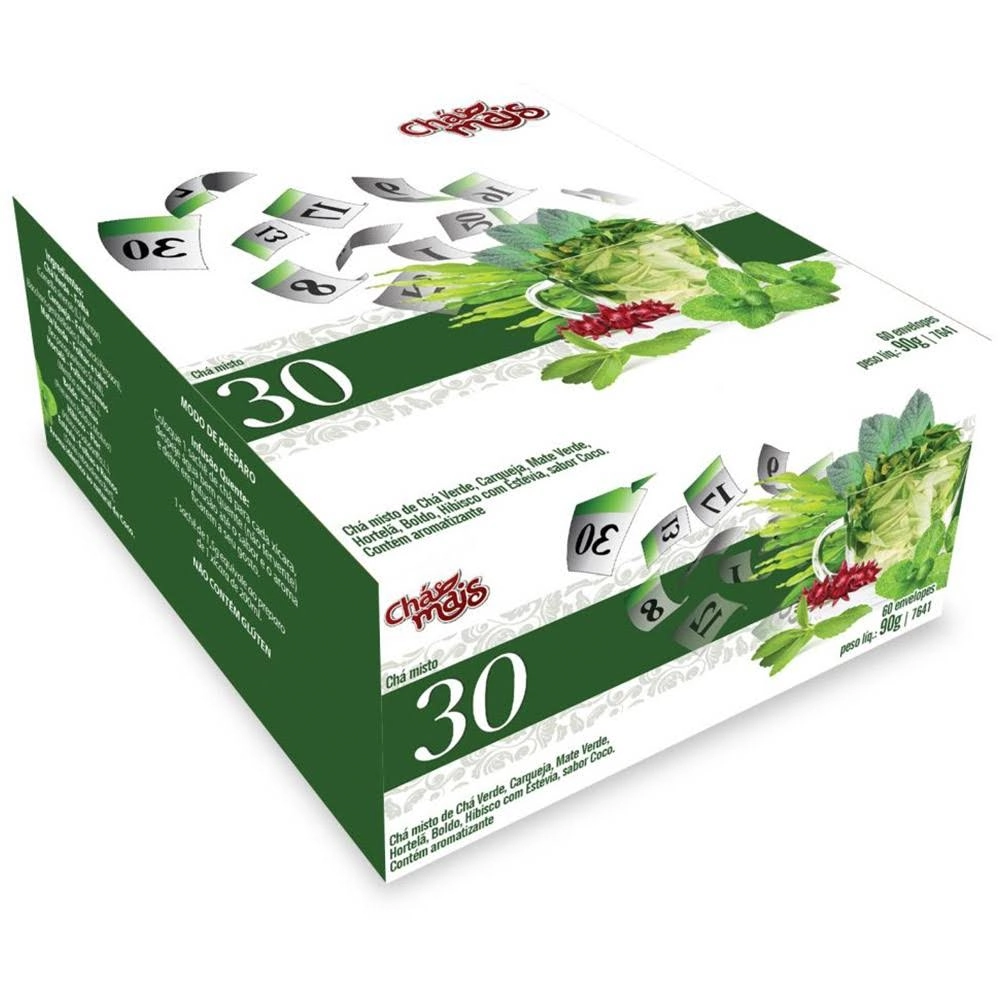 Chá Misto 30 Dias 60 Sachês Chámais