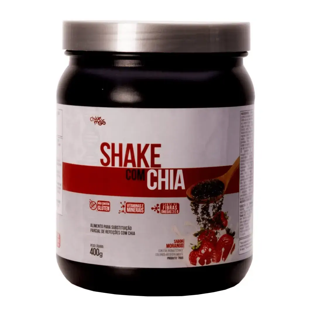 Shake De Emagrecimento Semente De Chia Morango