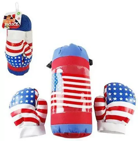 Saco Boxe C/luva U.s.a Inf.