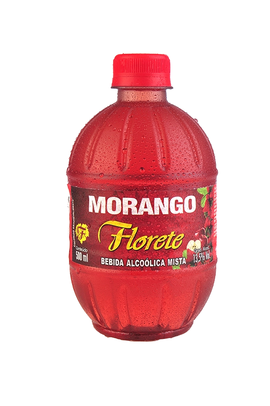 Bebida Mista Alcoólica Morango Florete Garrafa 490ml
