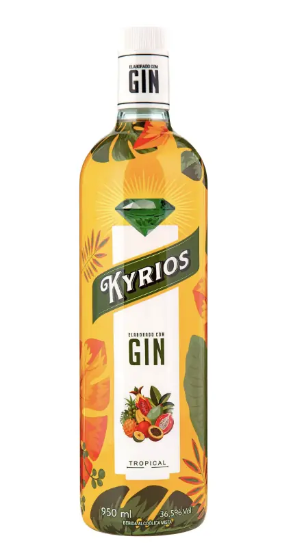 Gin Kyrios Tropical Novo 950ml