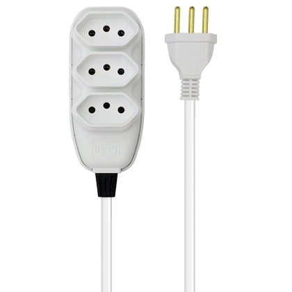 Extensão Ilumi 5m Compacta Cabo Pp 3 Vias Und.