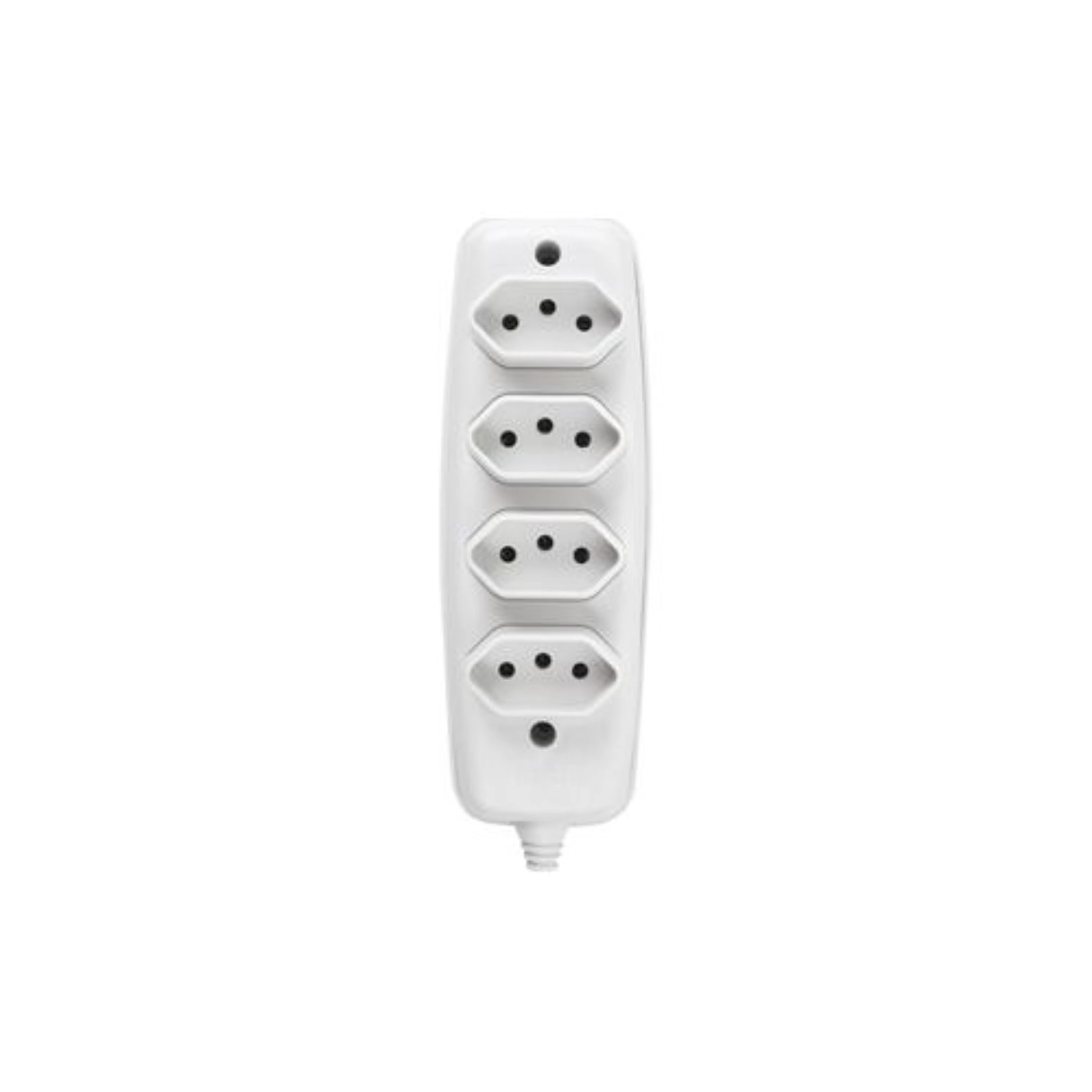 Tomada Barra Quadrupla 2p+t 10a/250v - Ilumi