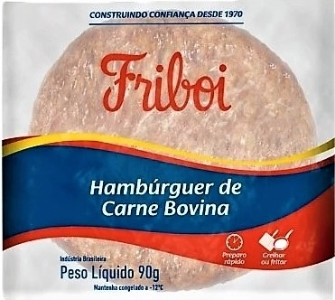 Hamburguer Bovino Unidade 90g Friboi