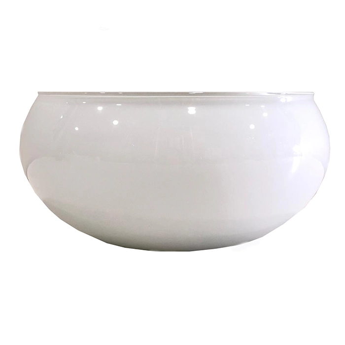 Vaso Vidro Lagoon 13,5x25cm Branco