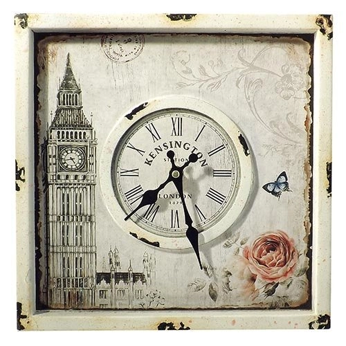 Relogio De Parede Quadado Bigben Oldway