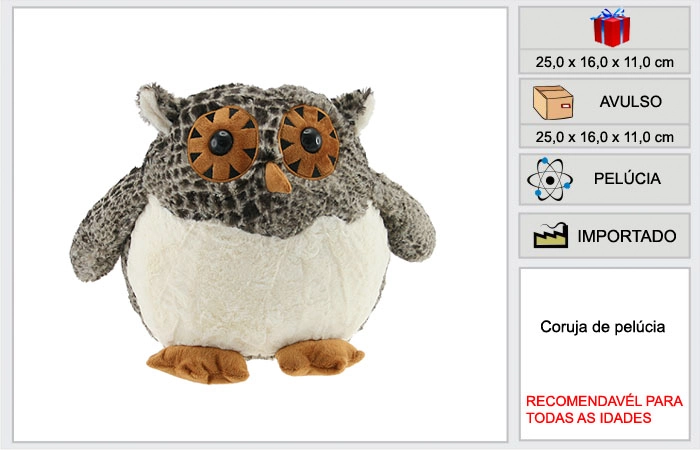 Pelucia Ravi Coruja Bbl943l