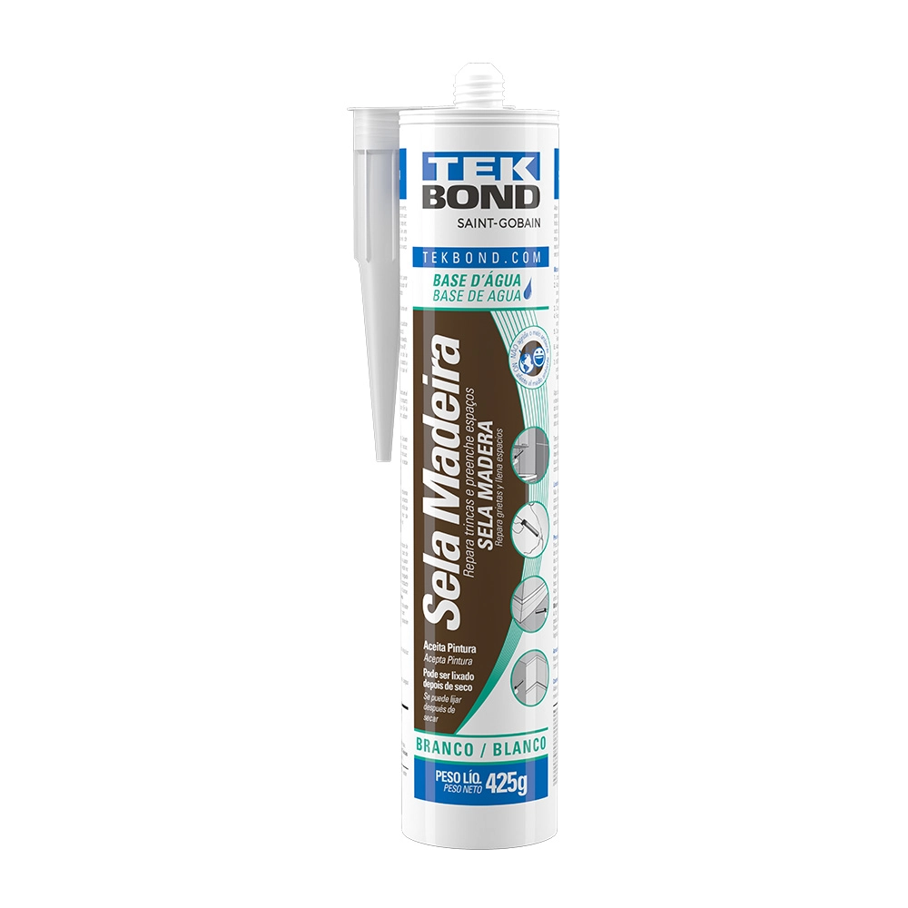 Sela Madeira Branco 425g/280ml - Tekbond