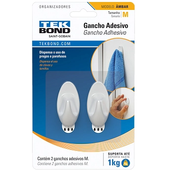 Gancho Ambar Atb De Plastico Branco M