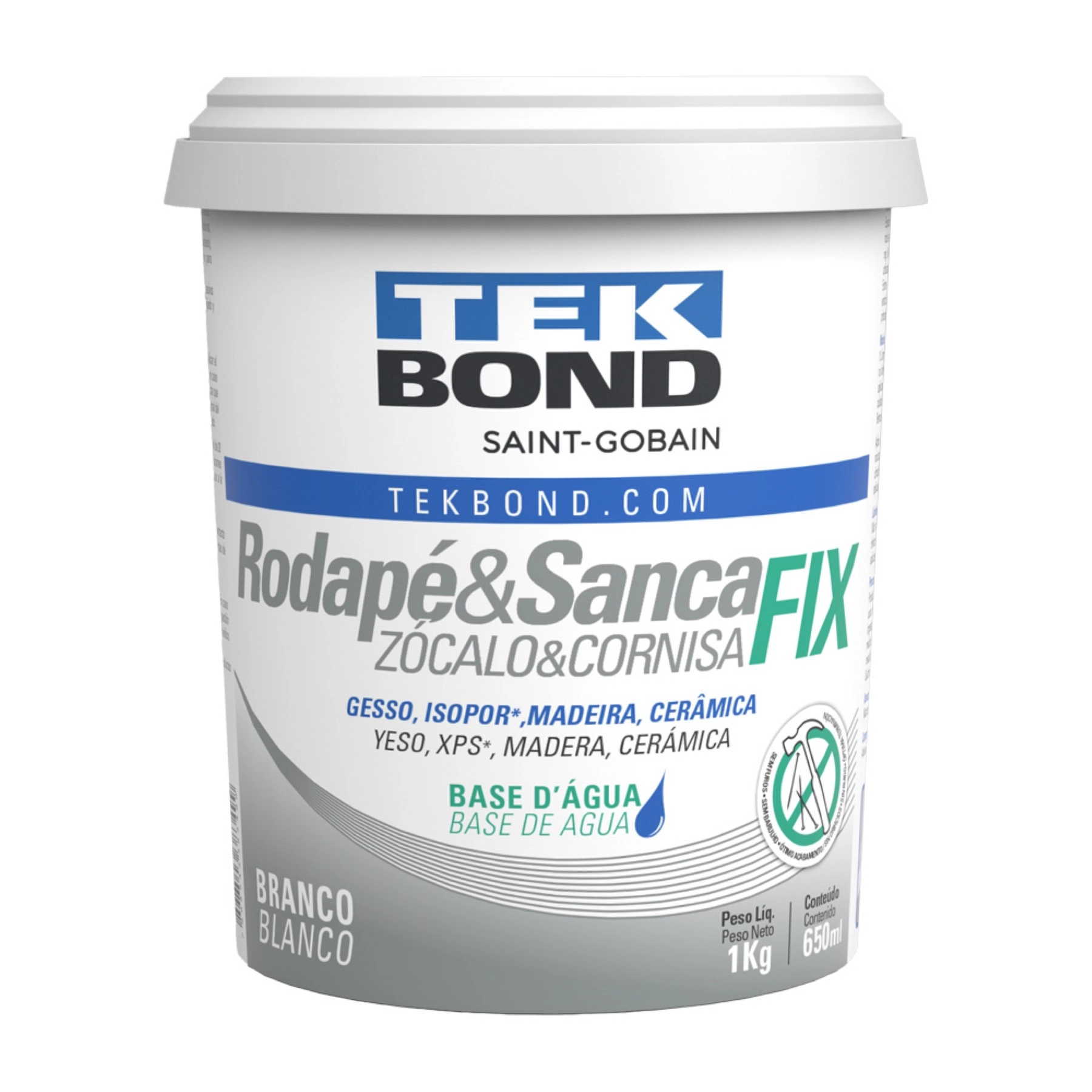 Cola à Base D Água para Sanca e Rodapé 1000g Tekbond
