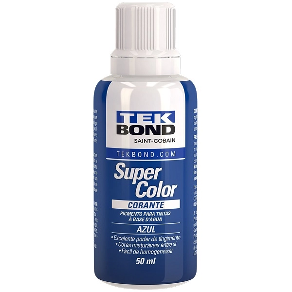 Corante Liquido Tekbond Azul 50 Ml