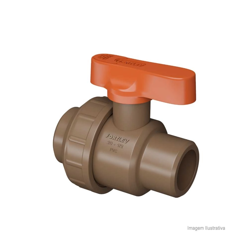 Registro De Esfera Soldável Com União 20mm - Fortlev