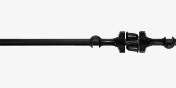 Kit Varao Simples Metal 1.50m Preto 380008 150 Imperial