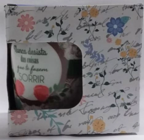 Caneca Koisas De Cozinha 290ml Floral Sort C/estojo