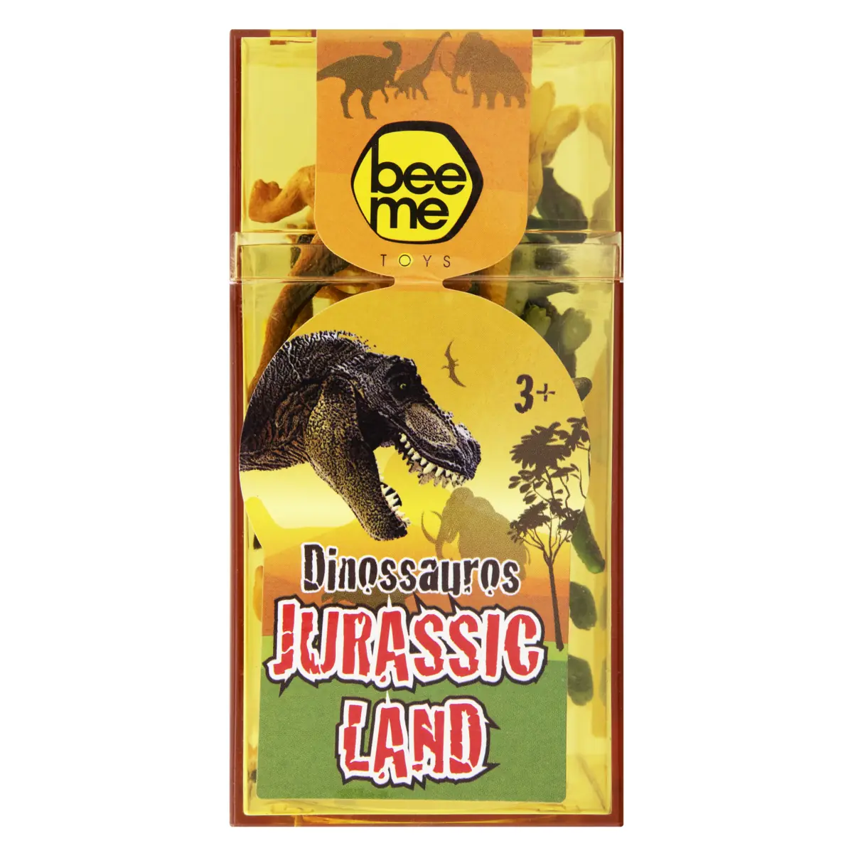 Dinossauros Jurassic Land Beeme Toys Tubo 12 Unidades