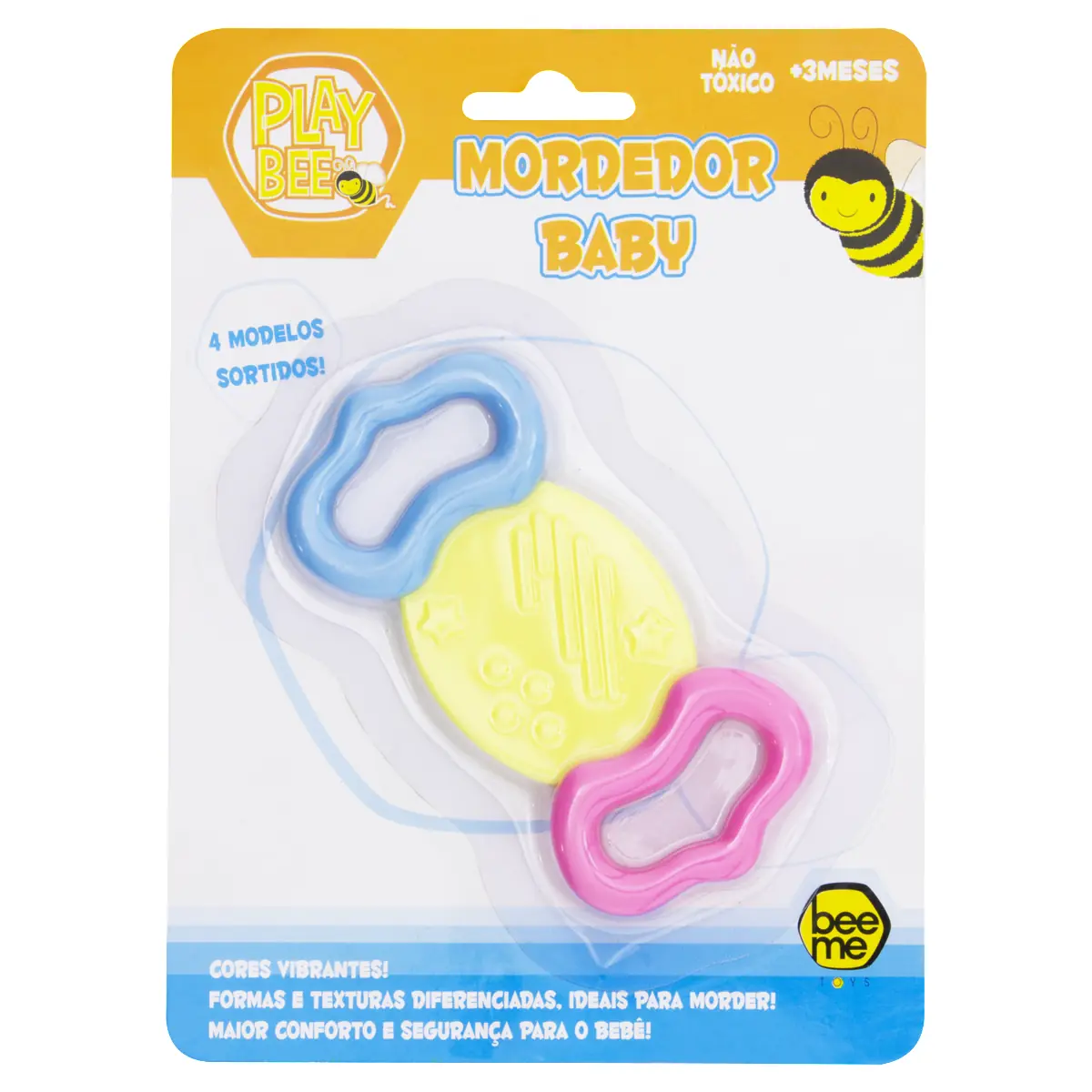 Mordedor Para Bebê Baby Beeme Toys Play Bee