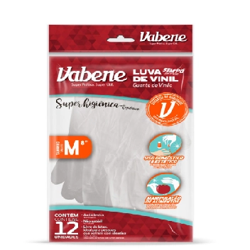 Luva Vabene Vinil S/po G C/12