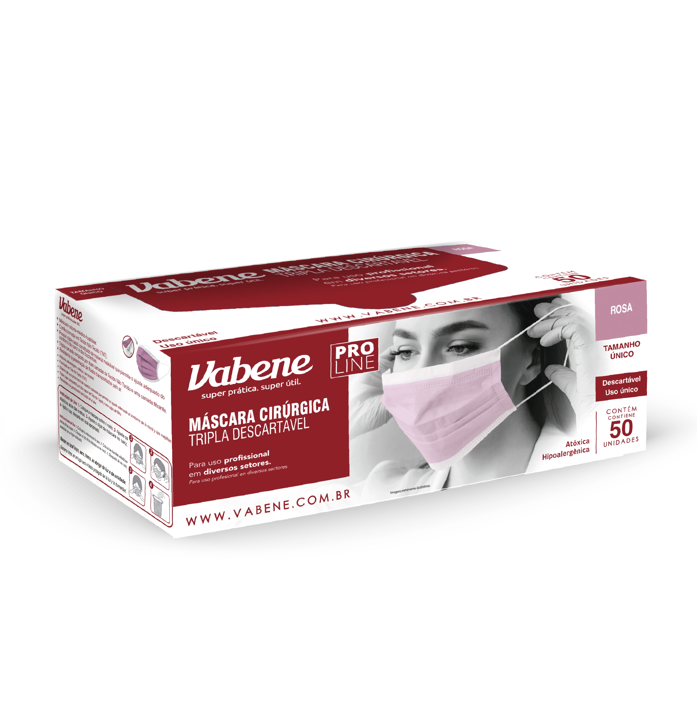 Mascara Valbene Tripla Rosa C50un