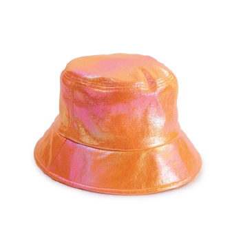 Chapeu Bucket Nacarado Laranja 18cm Cromus