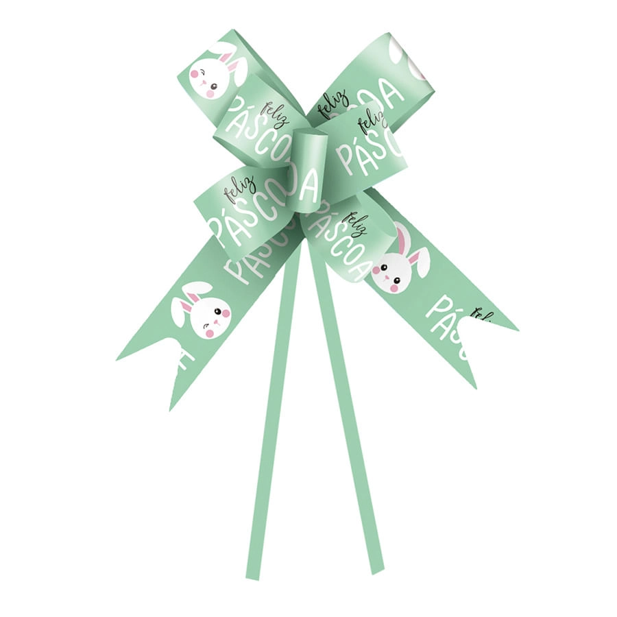 Laco Pronto Coelhinho Feliz Verde 30mm 10un 18400222 Cromus