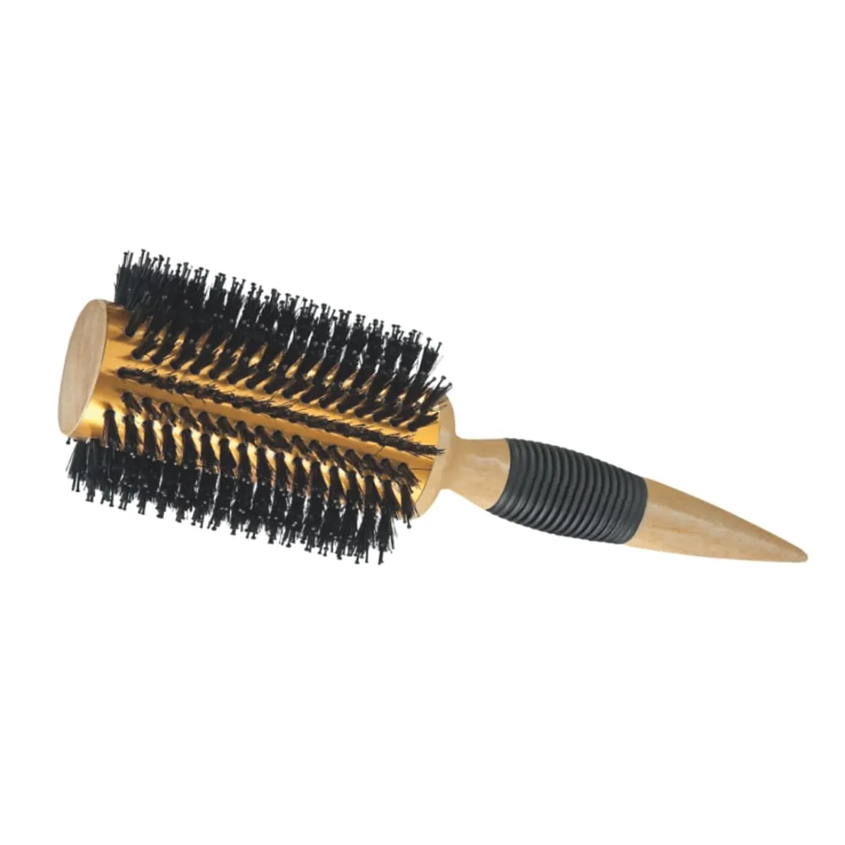 Escova P/cabelo Adhara Madeira 40mm Tubo Aluminio