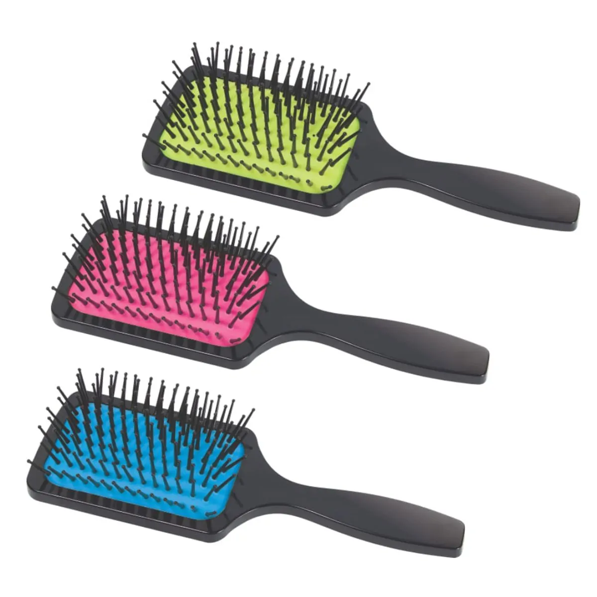 Escova P/cabelo Magic Colors Black Quadrada