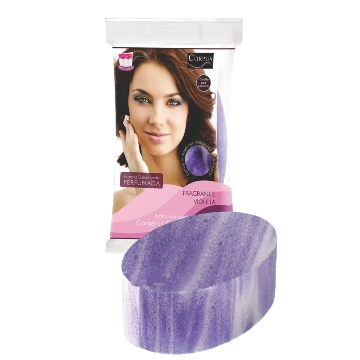 Esponja P/banho Corpus Fragrance Violeta Ref 628