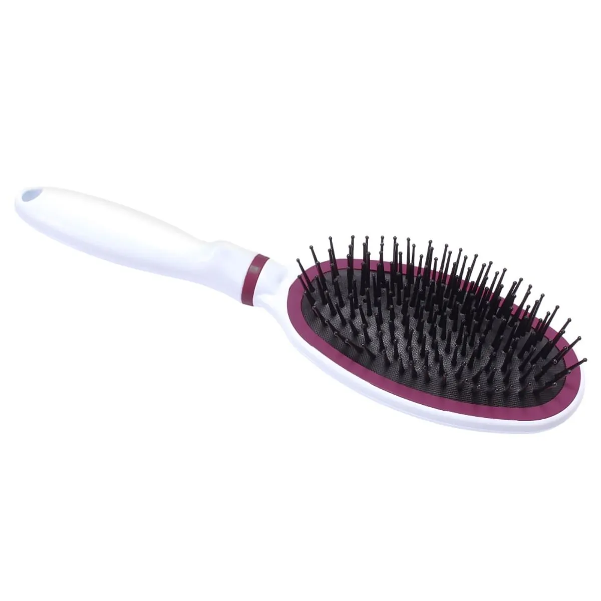 Escova Glam Hit Oval Metal White Corpus