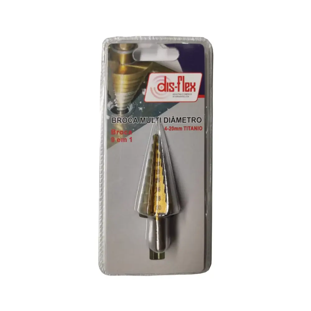 Broca Hss Escalonada 4 20mm Disflex