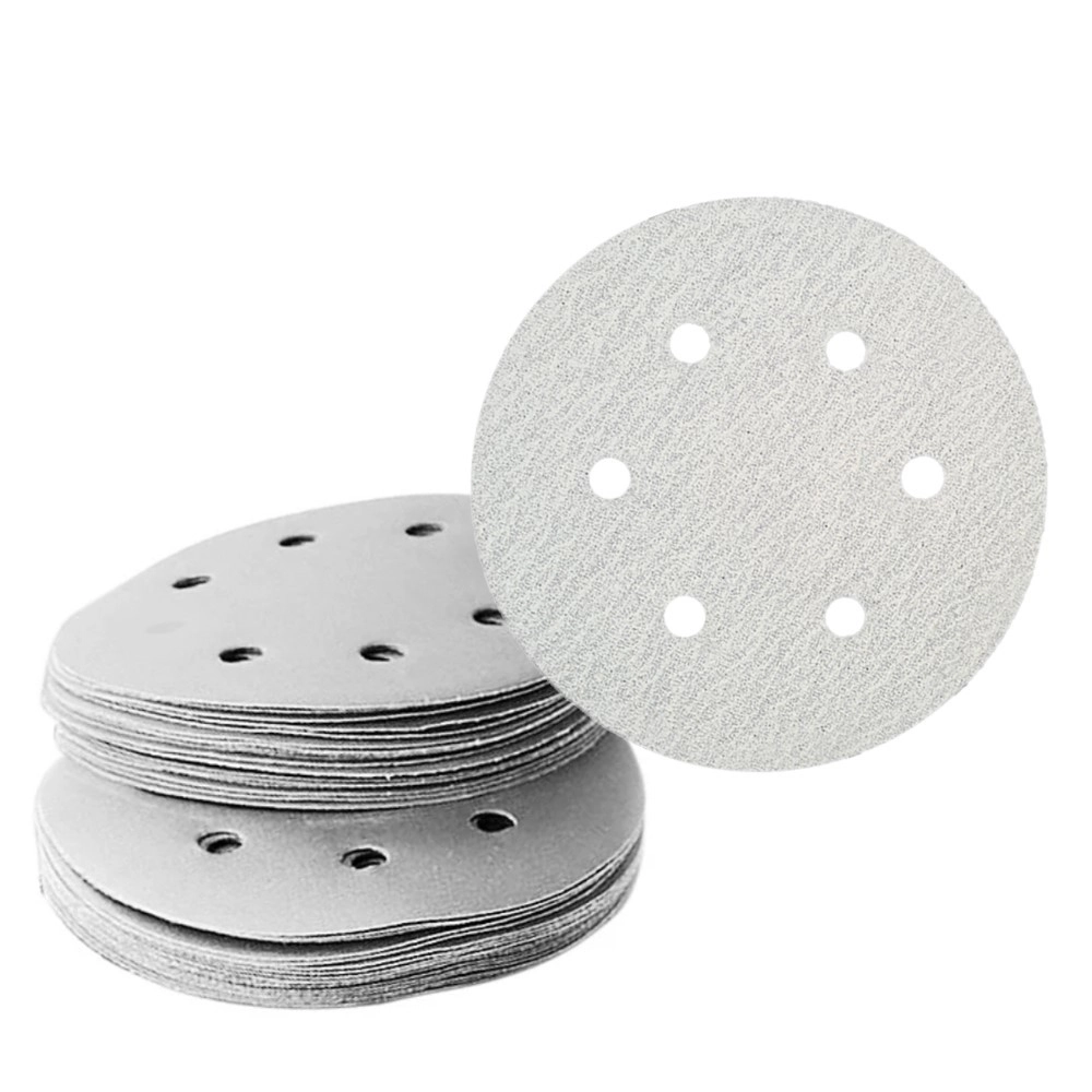 Kit 10 Disco Lixa Pluma Orbital 150mm 6 6 Furos Grão 60