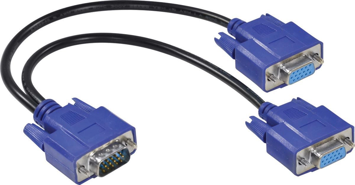 Cabo Y Vga Macho X 2 Vga Femea 15 Pinos Avy-1m/2f