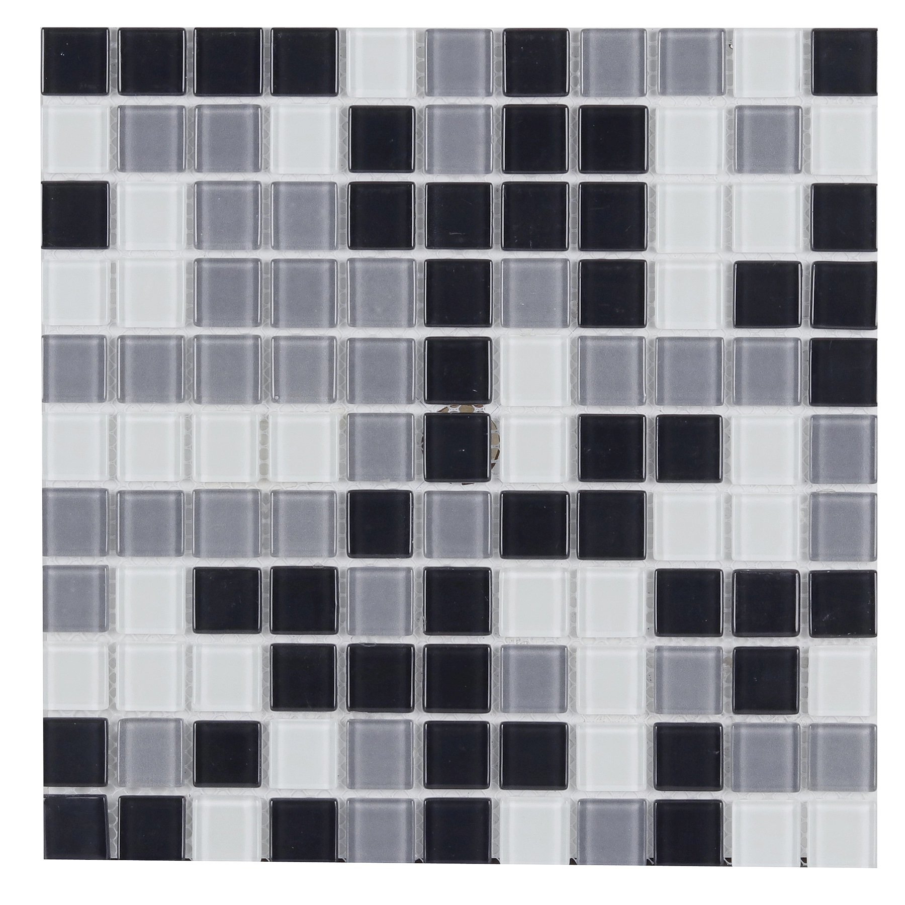 Pastilha Mescla Cinza 30x30cm Vidro Real