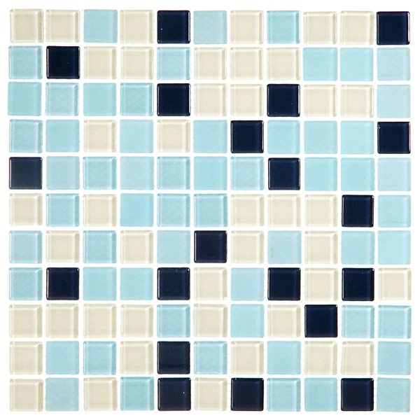 Pastilha de Vidro Mescla Topázio 30x30cm Vidro Real