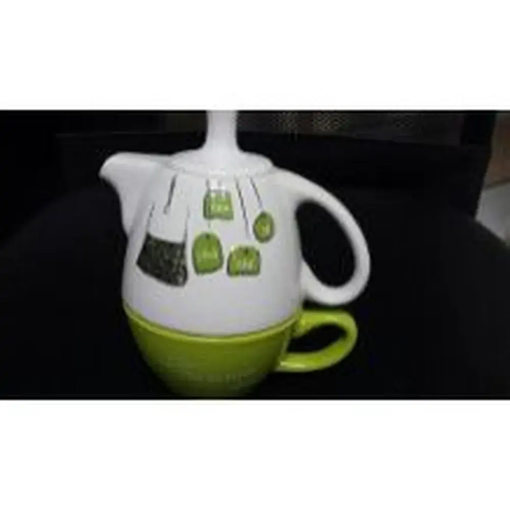 Caneca Com Bule Porcelana Artes Zu