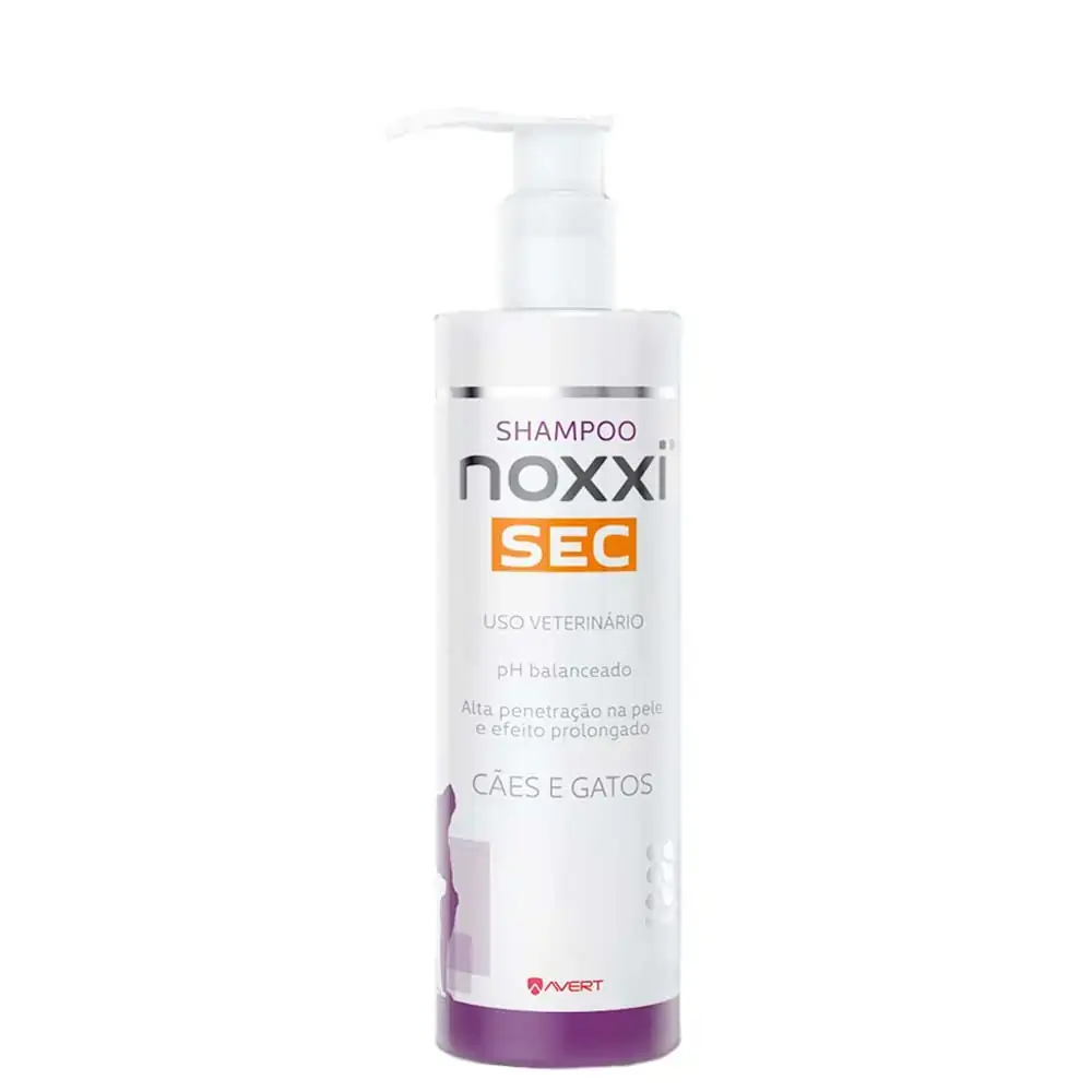 Shampoo Avert Noxxi Sec Para Cães E Gatos 200ml