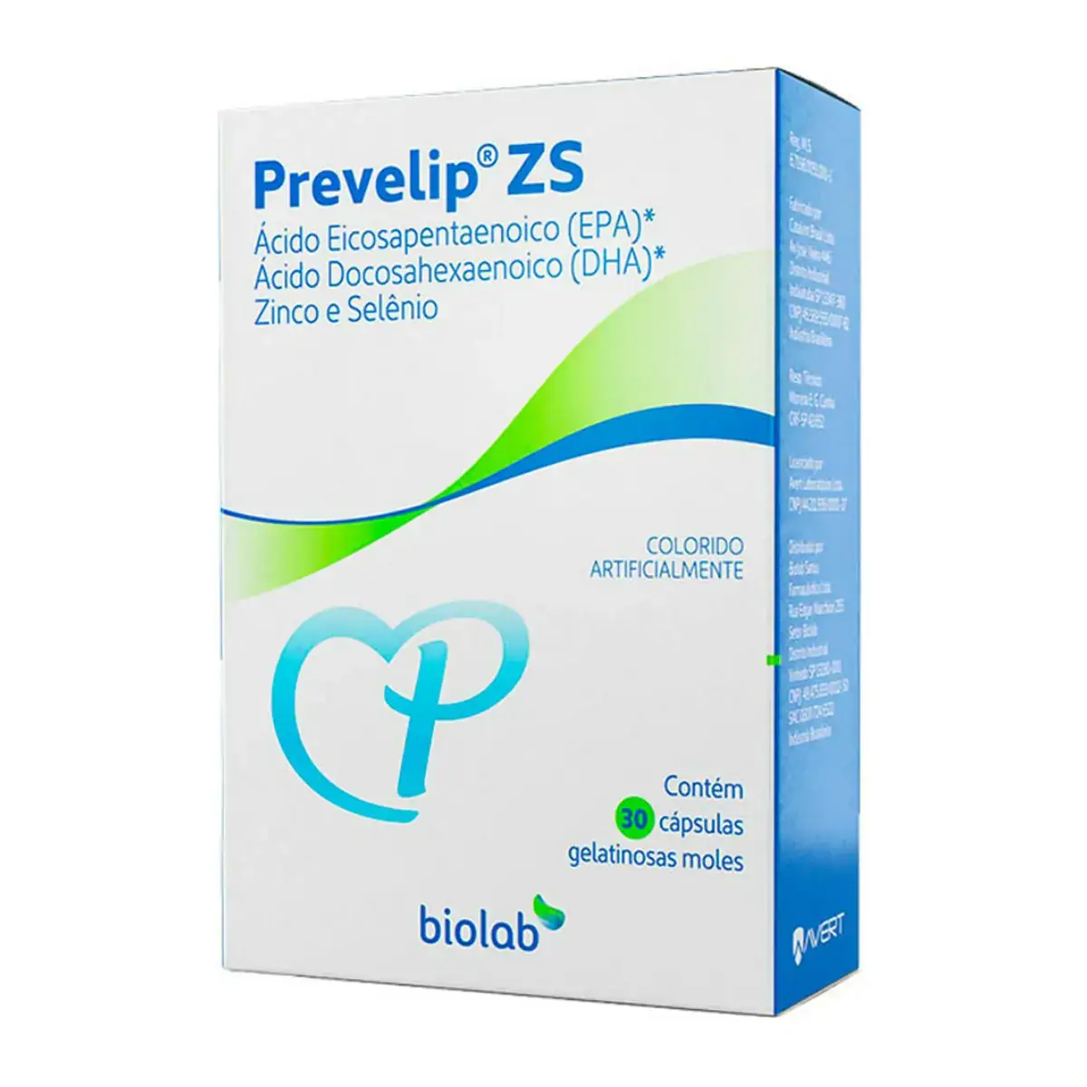 Prevelip Zs Biolab Caixa 30 Cápsulas Gelatinosas