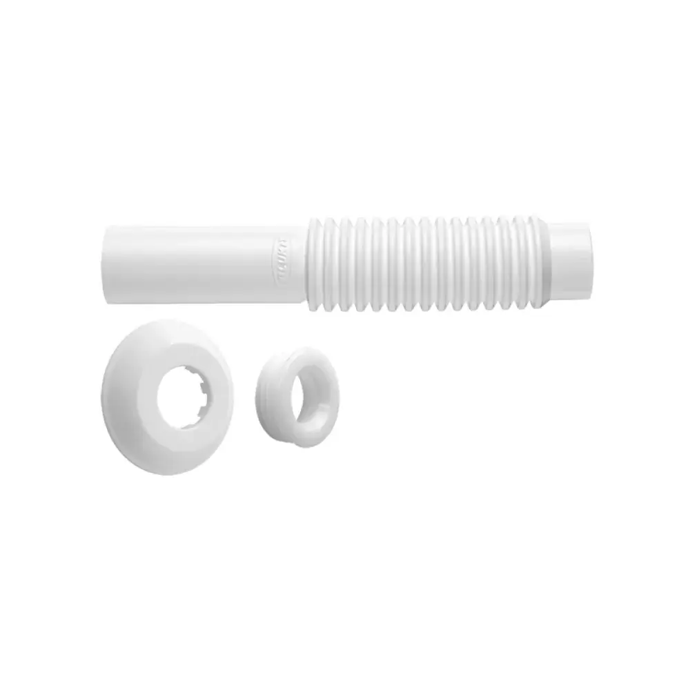 Tubo de Ligação Ajustável para Bacia Sanitária 26cm Branco