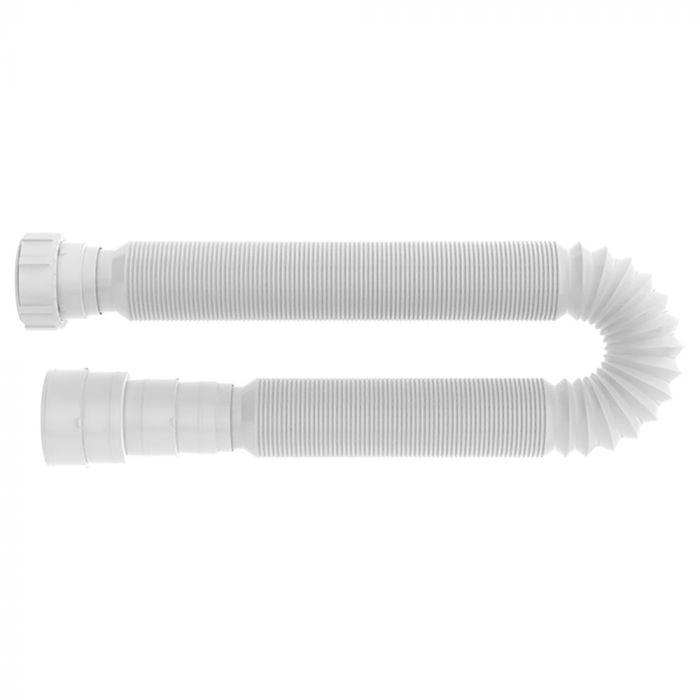 Sifão Tubo Extensivo Universal com Porca 1,5 Metro Branco