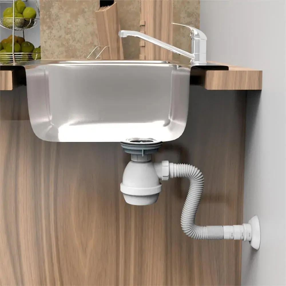 Sifão Universal Flexível com Copo Branco