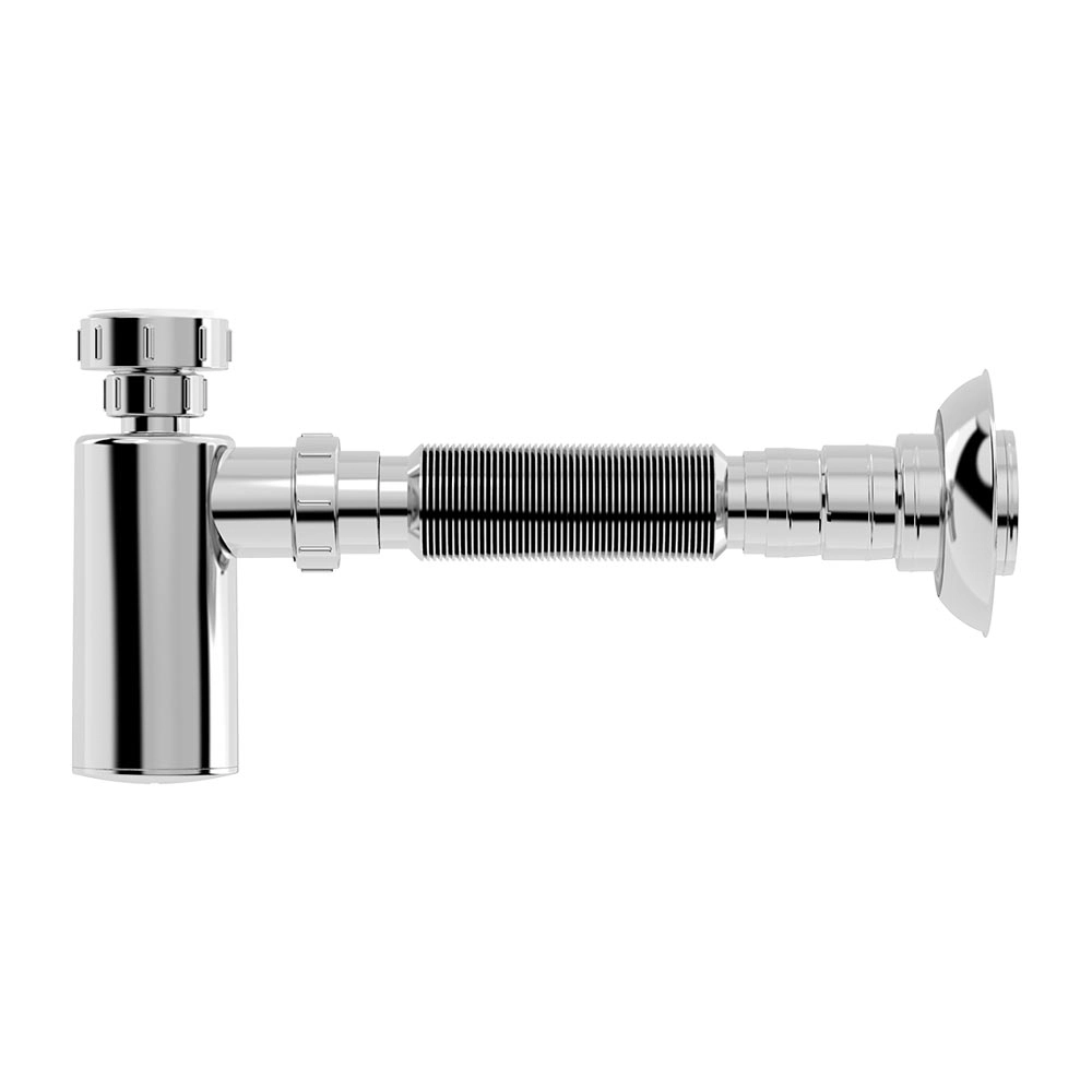 Sifão Extensível Universal Com Copo (blukit Cromado)