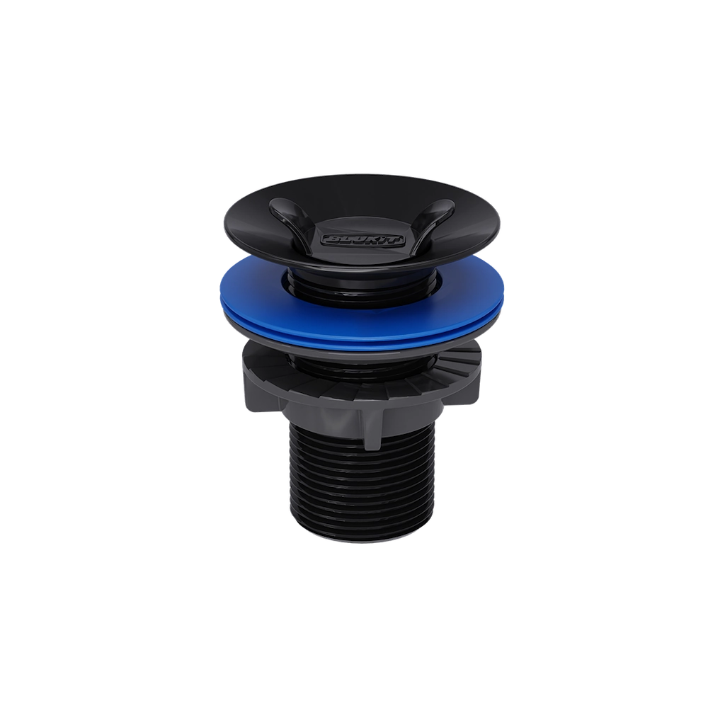Válvula Escoamento Para Lavatório 7/8 Blukit Preto