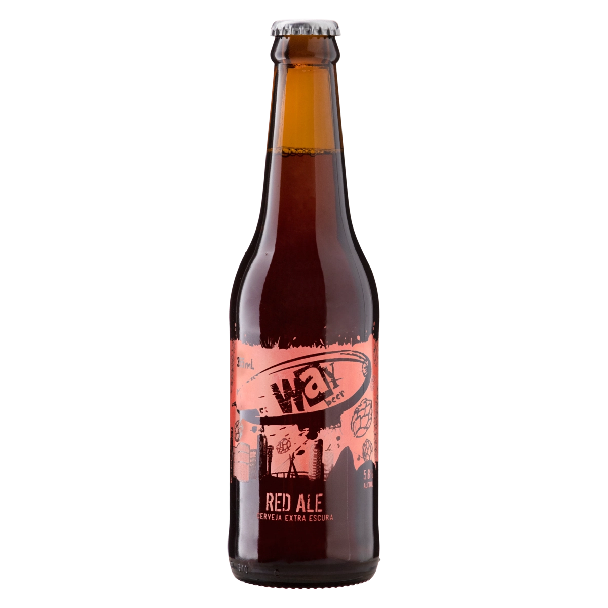 Cerveja Red Ale Way Beer Garrafa 355ml